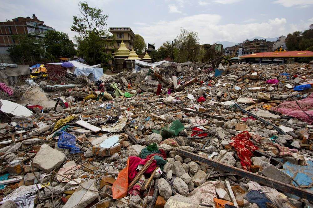 Kathmandu Na de aardbeving