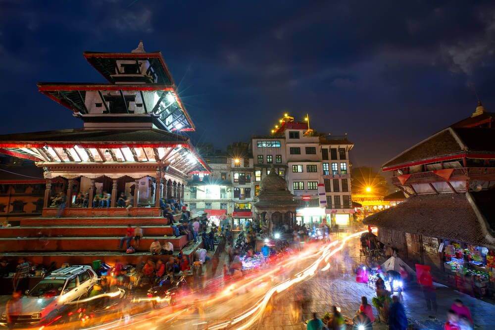 Kathmandu 's avonds