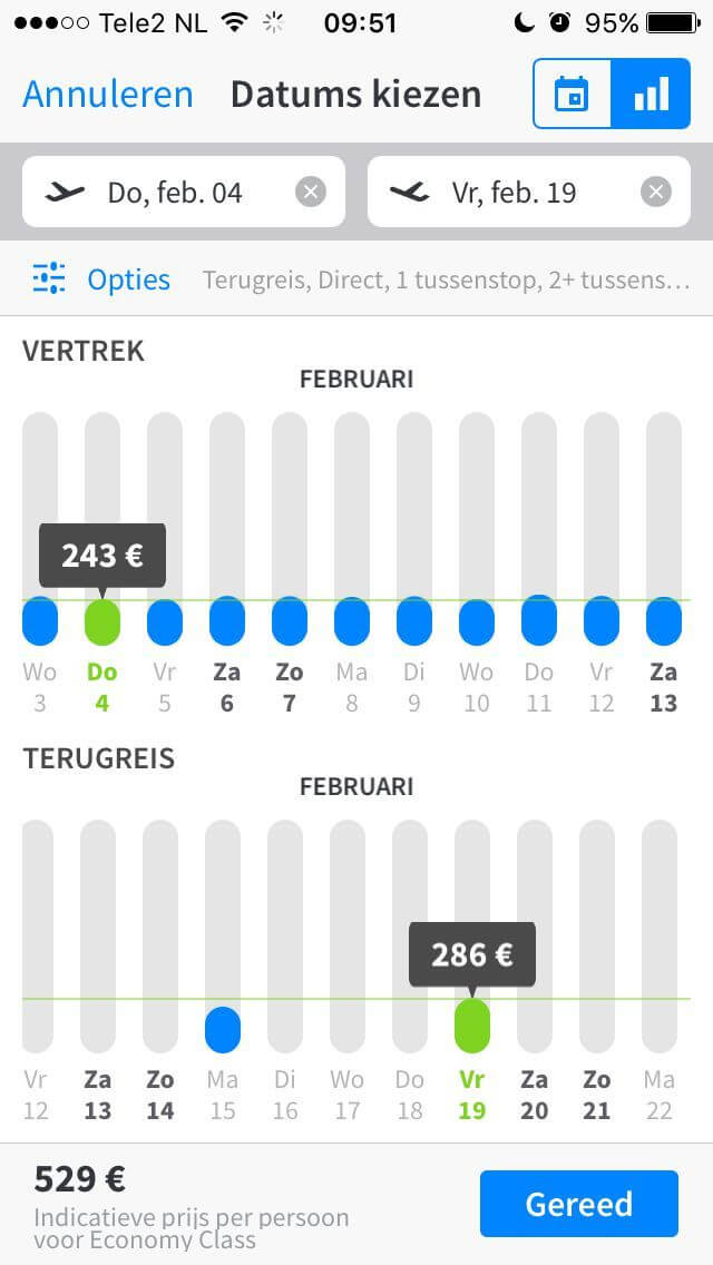 Datum zoeken