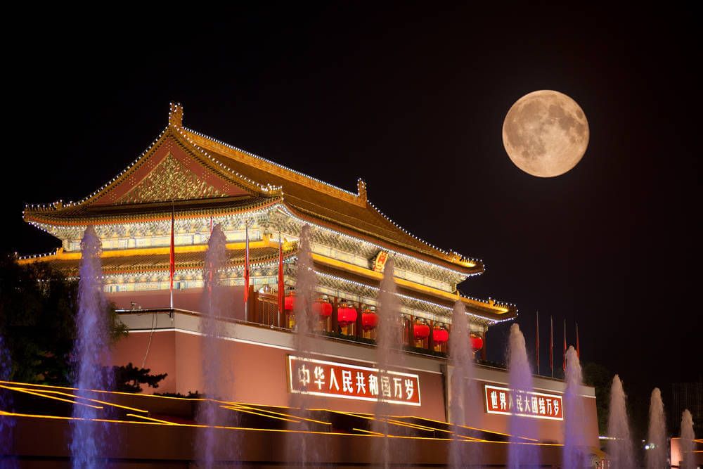 Paleis op het plein van de hemelse vrede in China