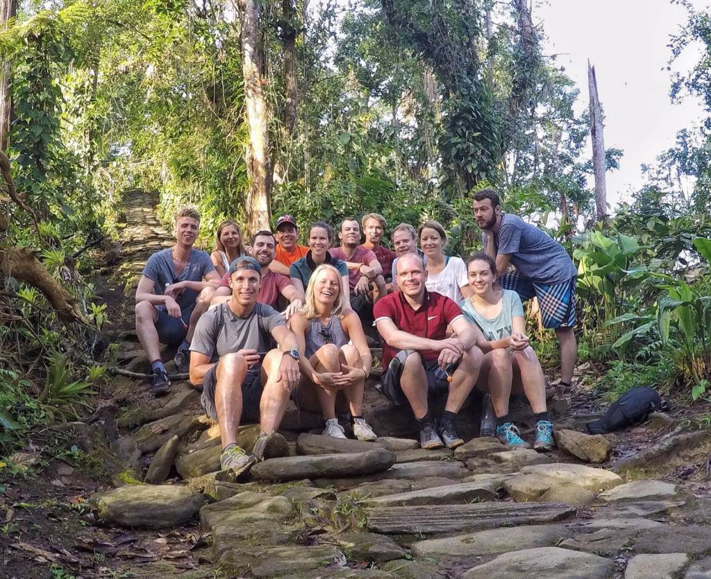 groep tijdens de Ciudad Perdida tour