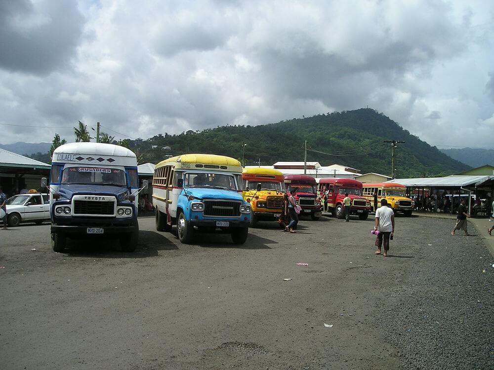 bussen op Samoa