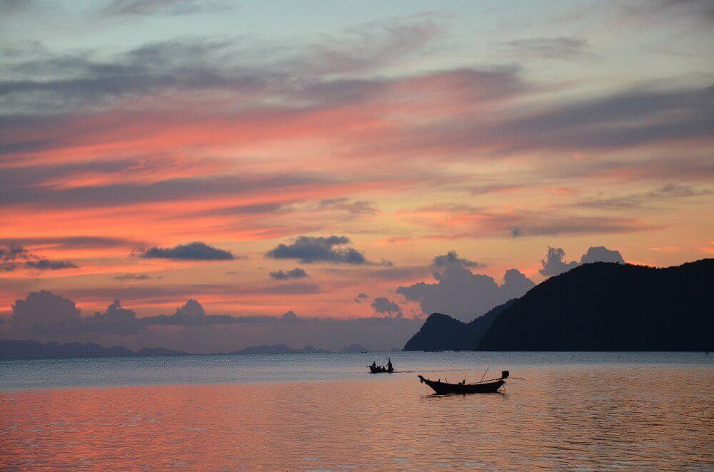 Zonsondergang Thailand