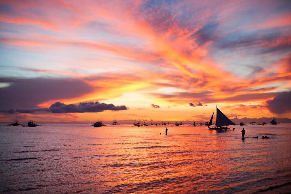 Zonsondergang Boracay