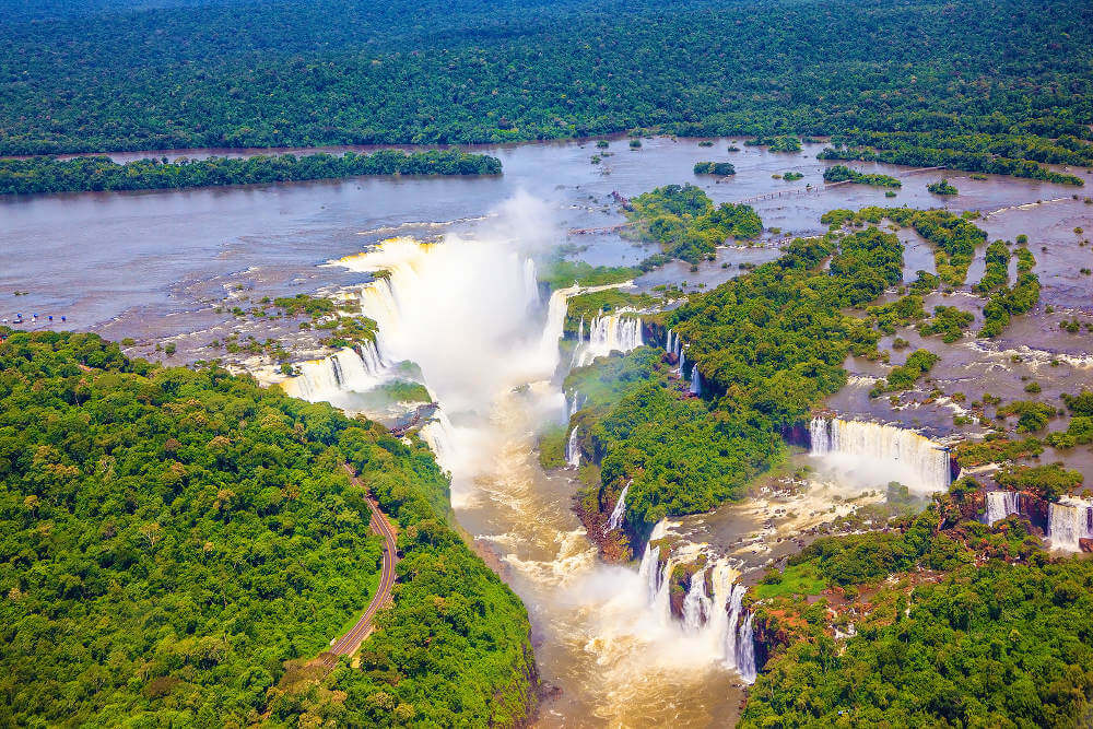 uitzicht op de Iguazu Falls