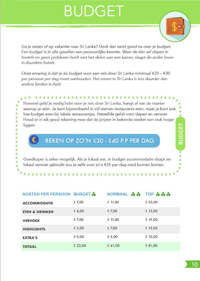 Budget Reisgids Sri lanka