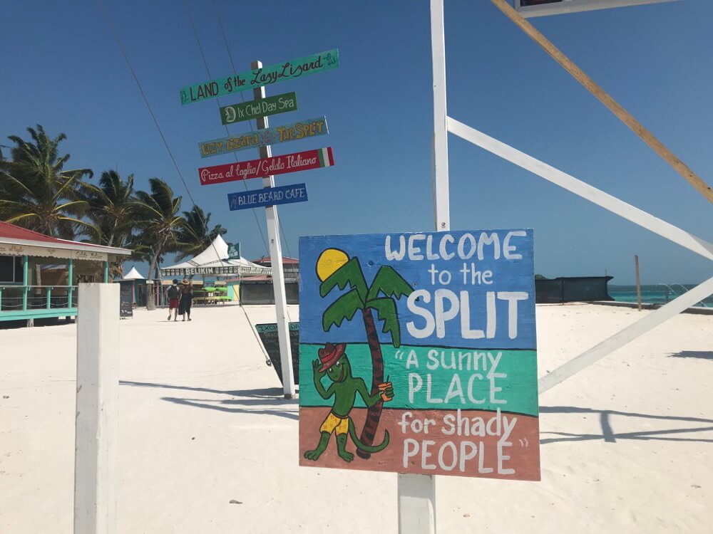 The Split op Caye Caulker