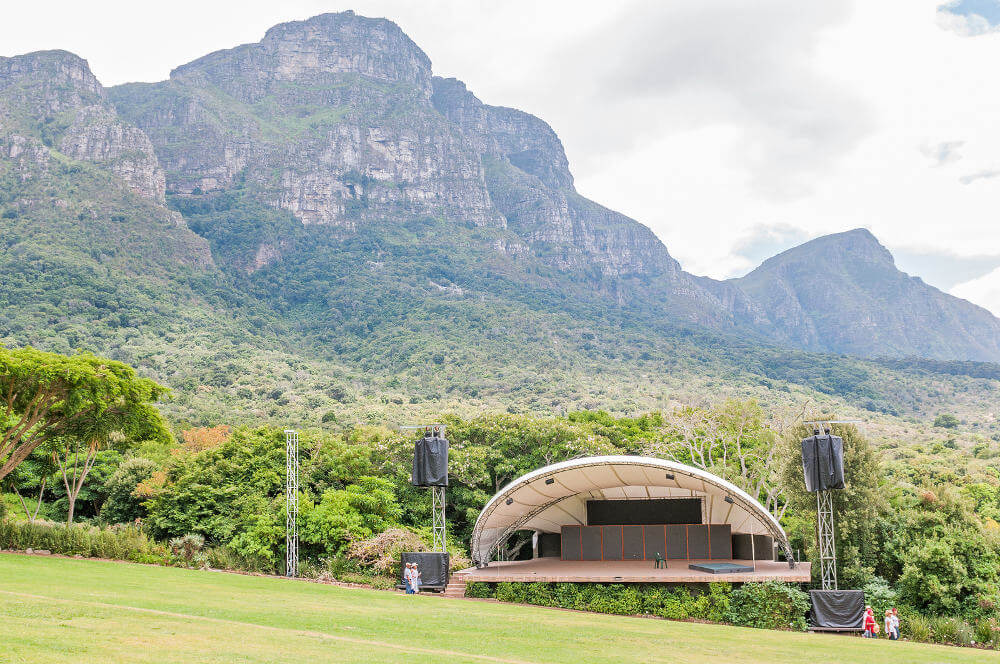 podium in Kirstenbosch