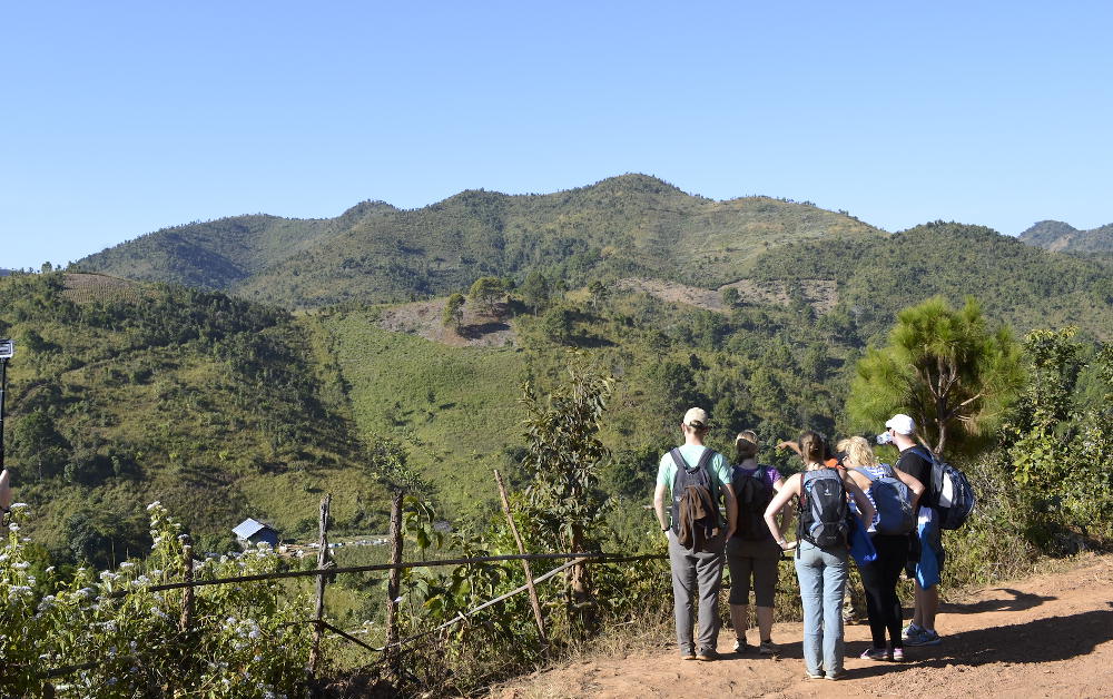 trekking naar het Inle lake