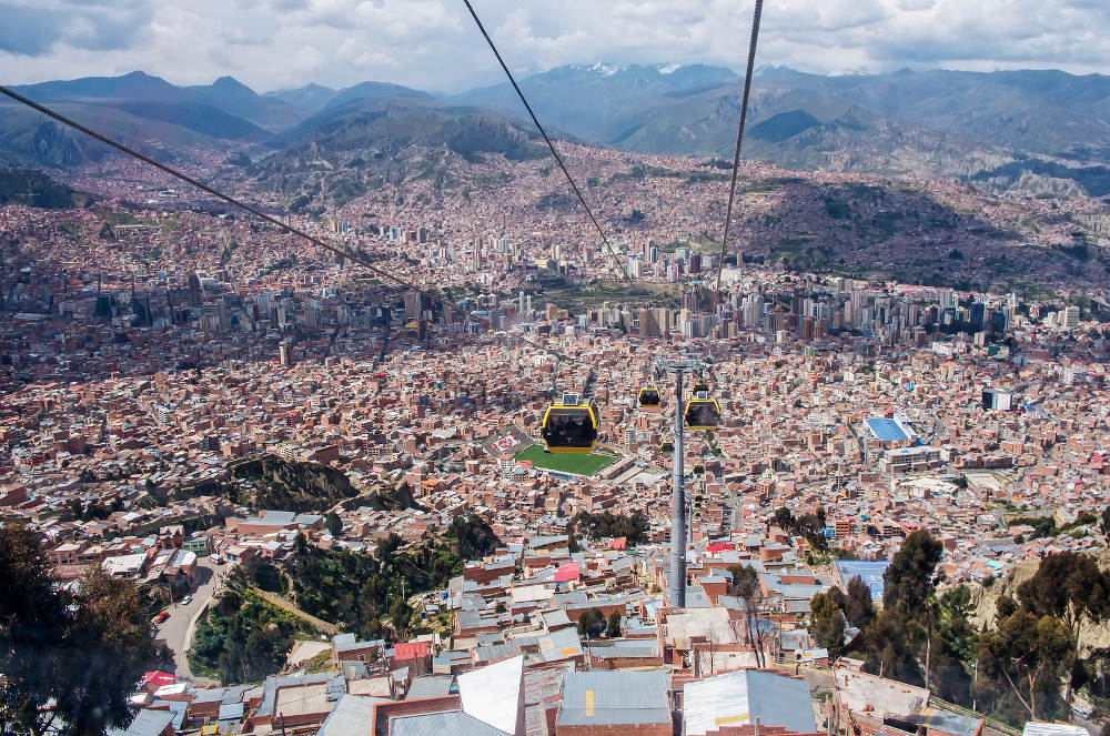 Route door Bolivia