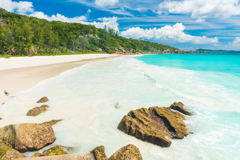 Anse Lazio Beach Praslin Seychellen.