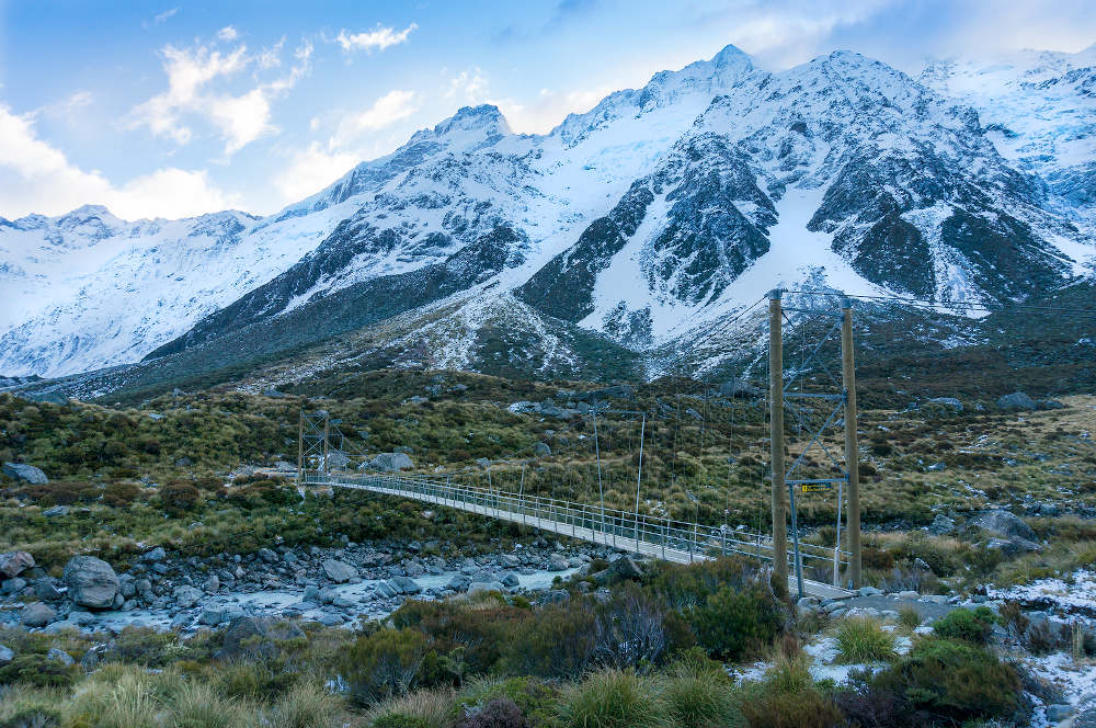 Hiking hooker valley Nieuw-Zeeland