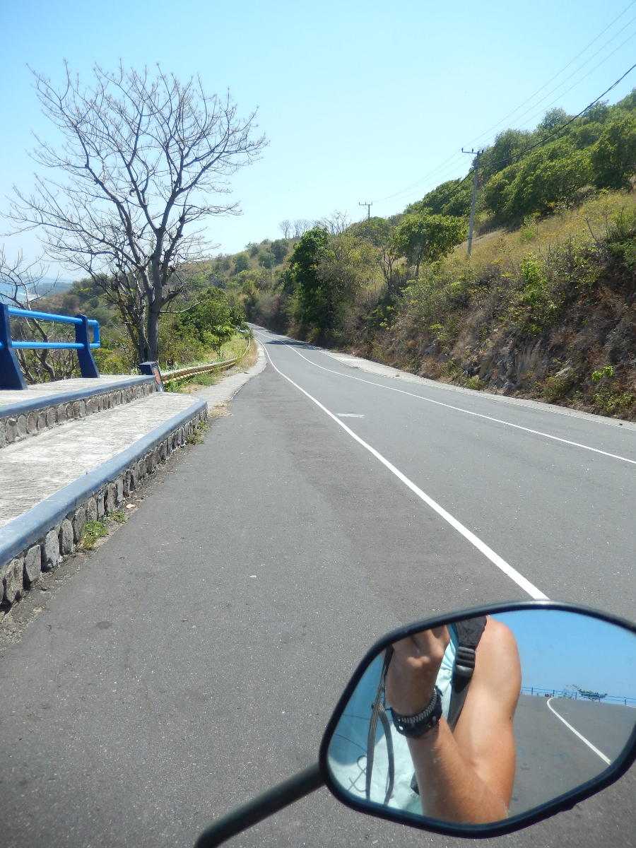 Brommer rijden op Lombok