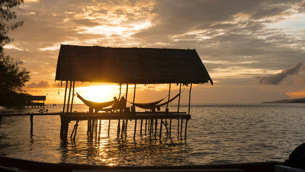 Kri Island Zonsondergang