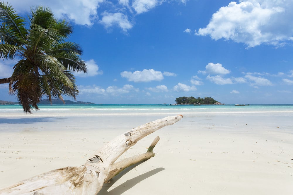 beach Anse-Volbert-Paslin Seychelles.