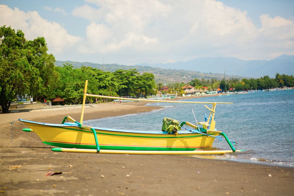 Route door Bali