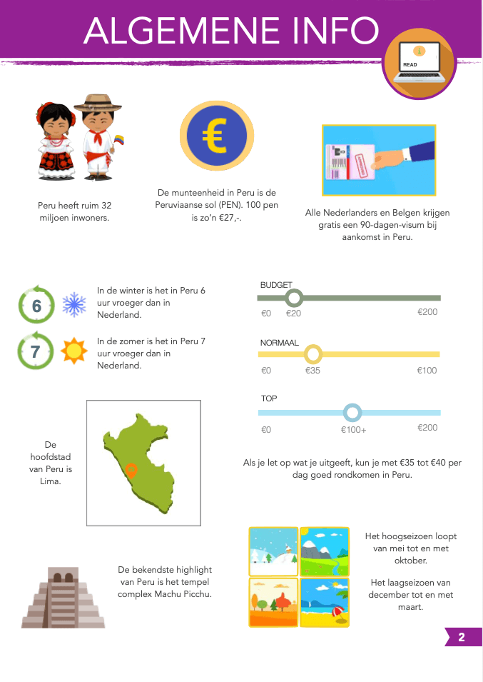 Reisgids Peru algemene Info