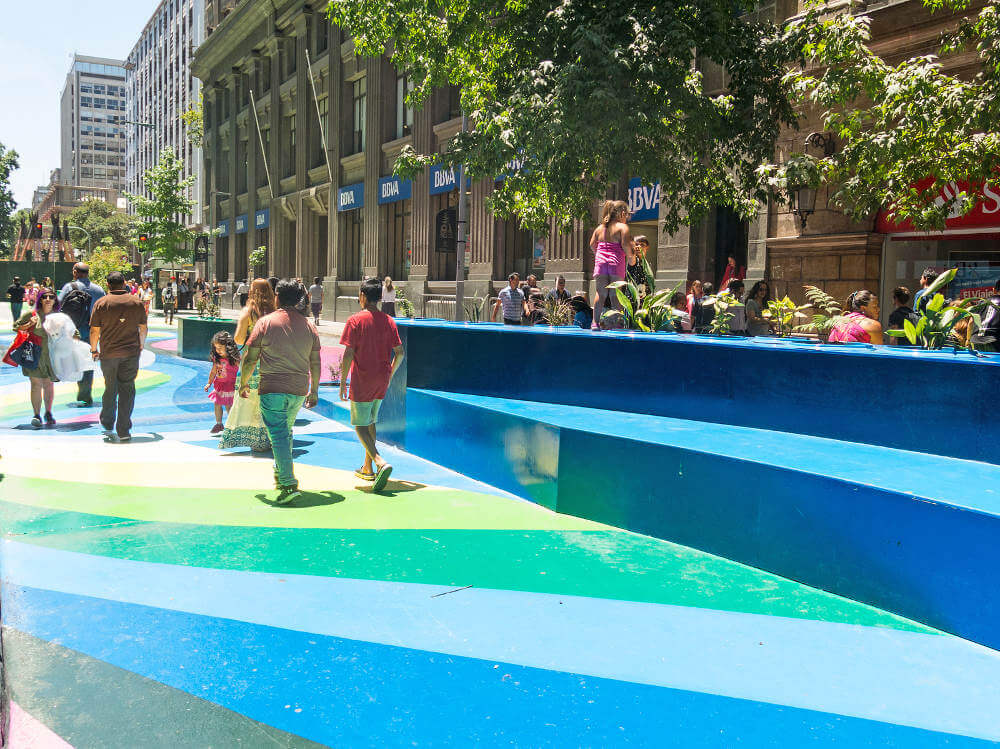 Paseo Bandera in Santiago