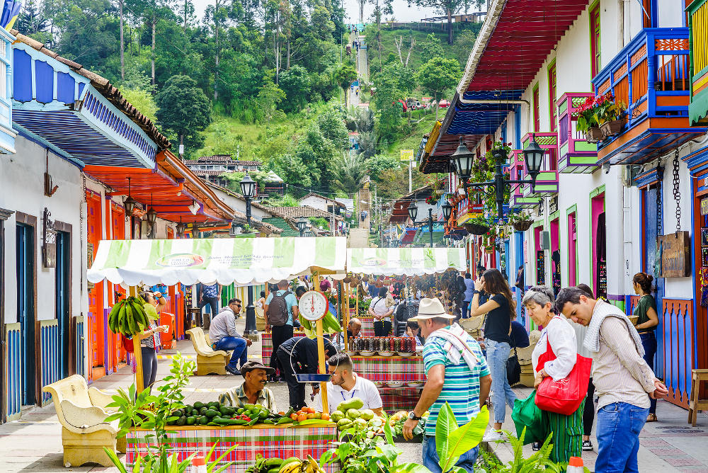 Route door Colombia