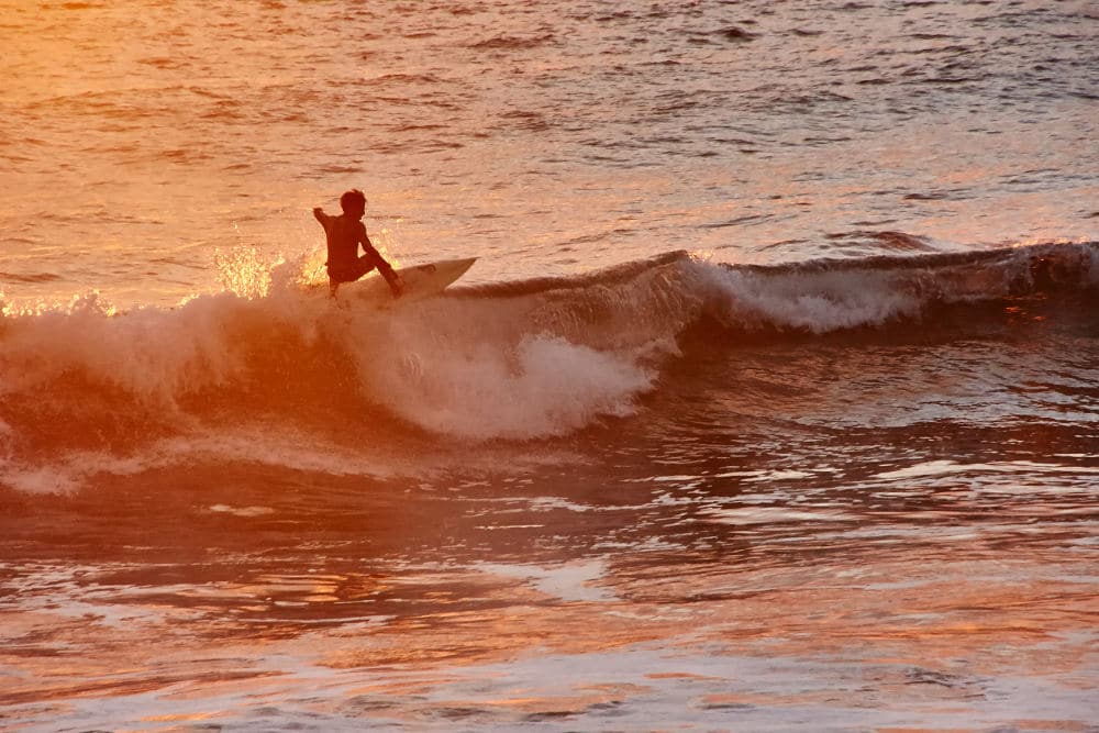 Surfer in Ecuador