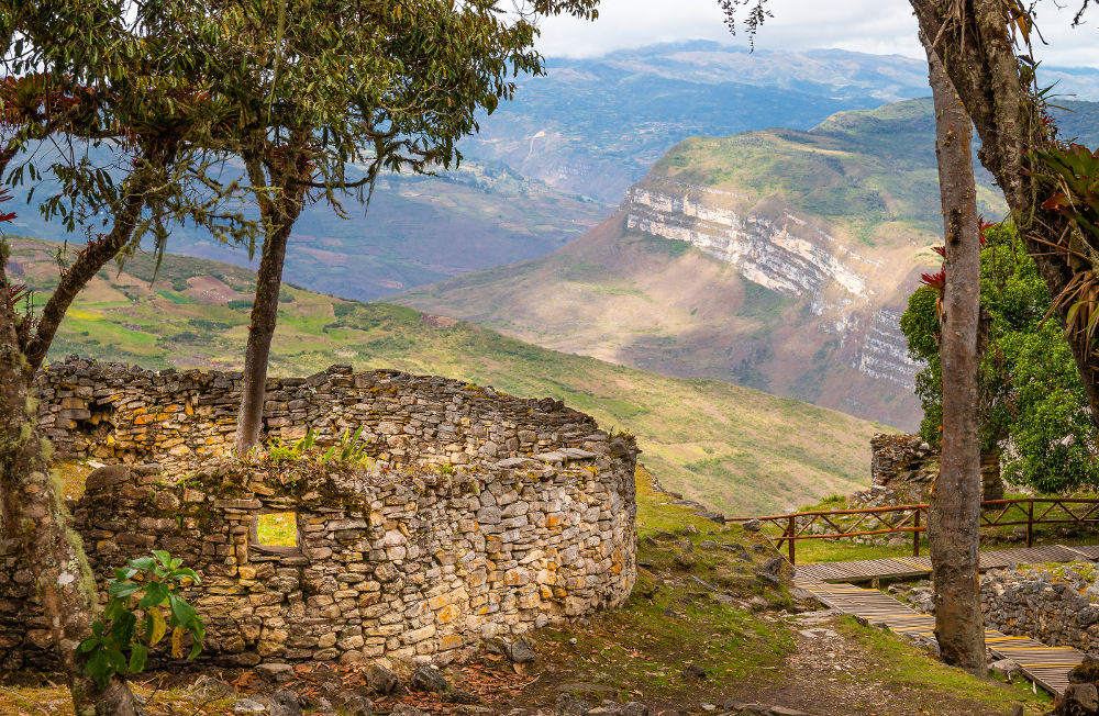 kuelap ruines in de Andes