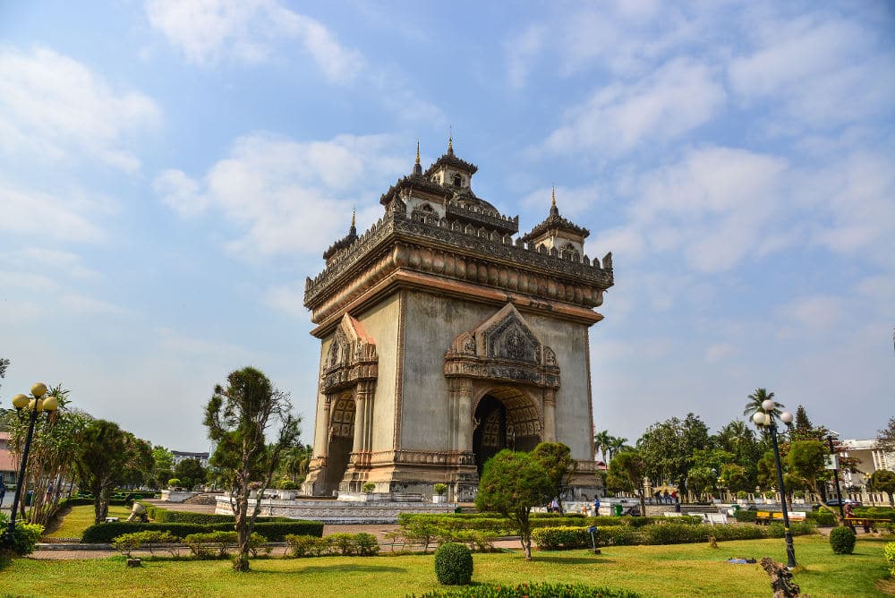 Route door Laos