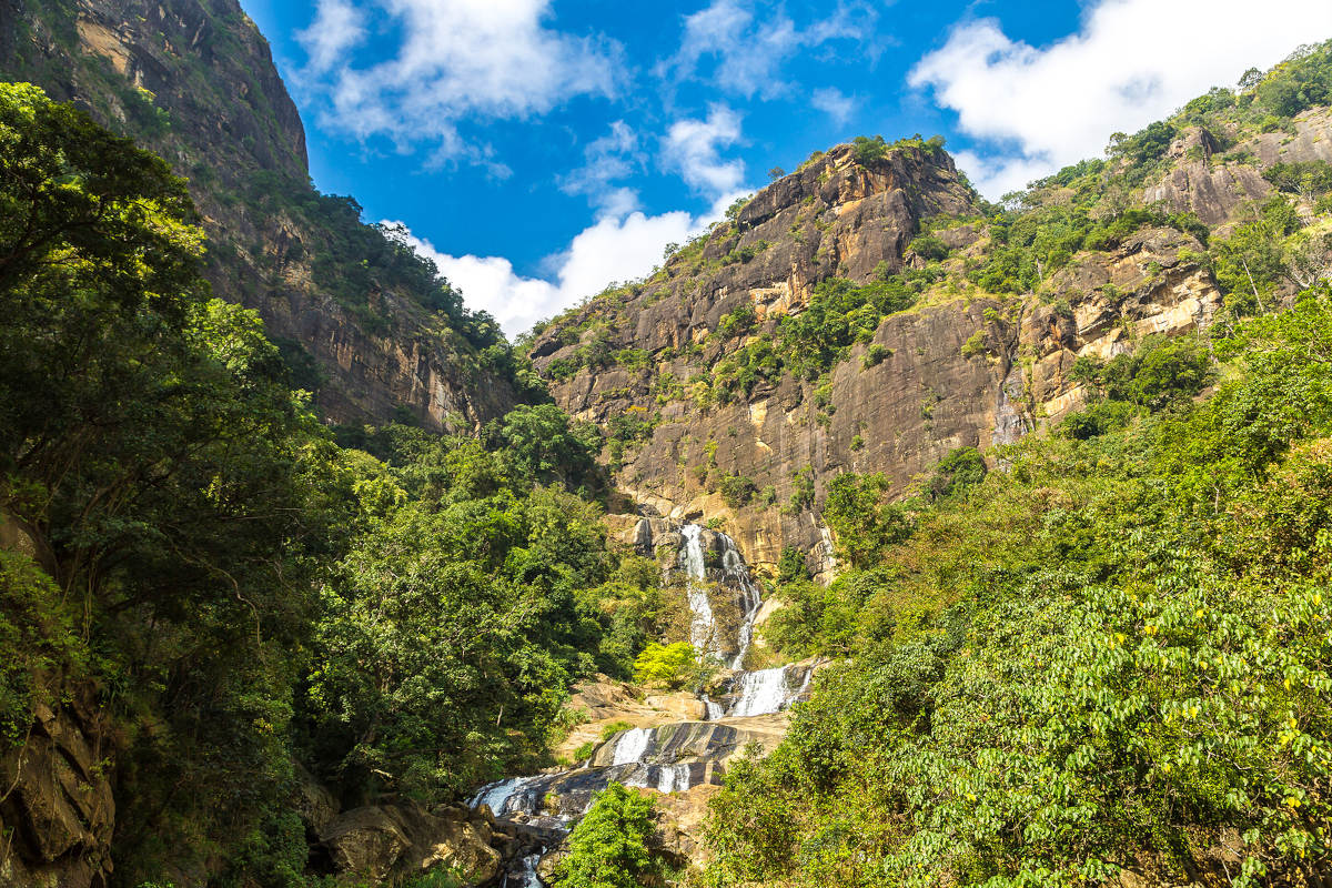 Rawana waterval Sri Lanka