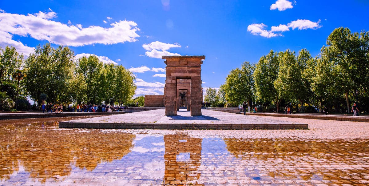 Debod tempel in Madrid