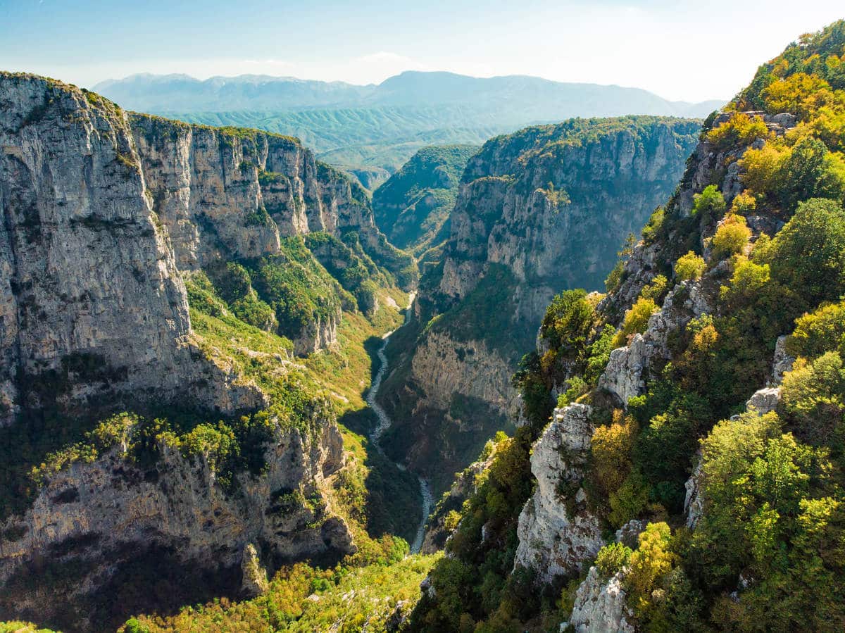 Vikos Gorge in Griekenland