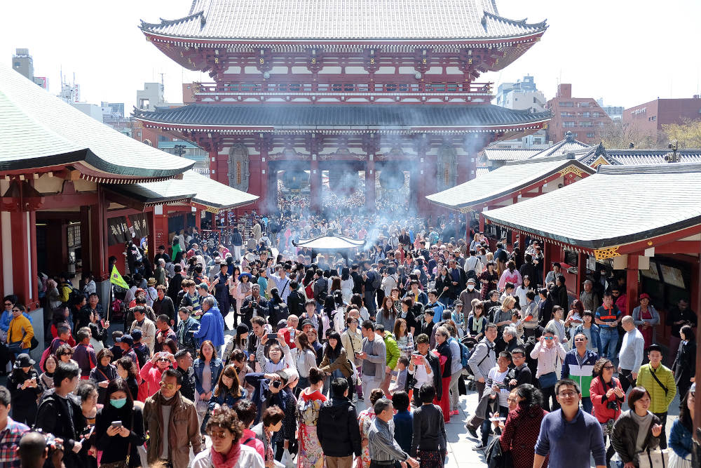 De schitterende Sensoji tempel in Tokyo